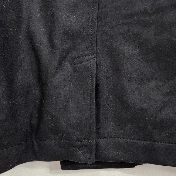 NEW American Eagle Double Breasted Wool Blend Winter‎ Pea Coat Mens XLT Black